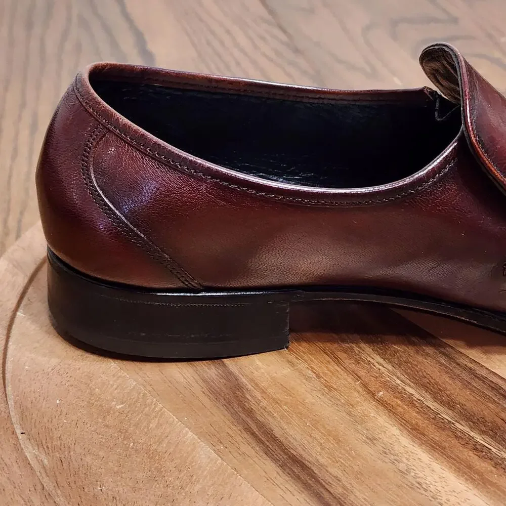 Florsheim Dress Shoes Mens Size 11 F Brown Leather Tassel Slip On Square Toe
